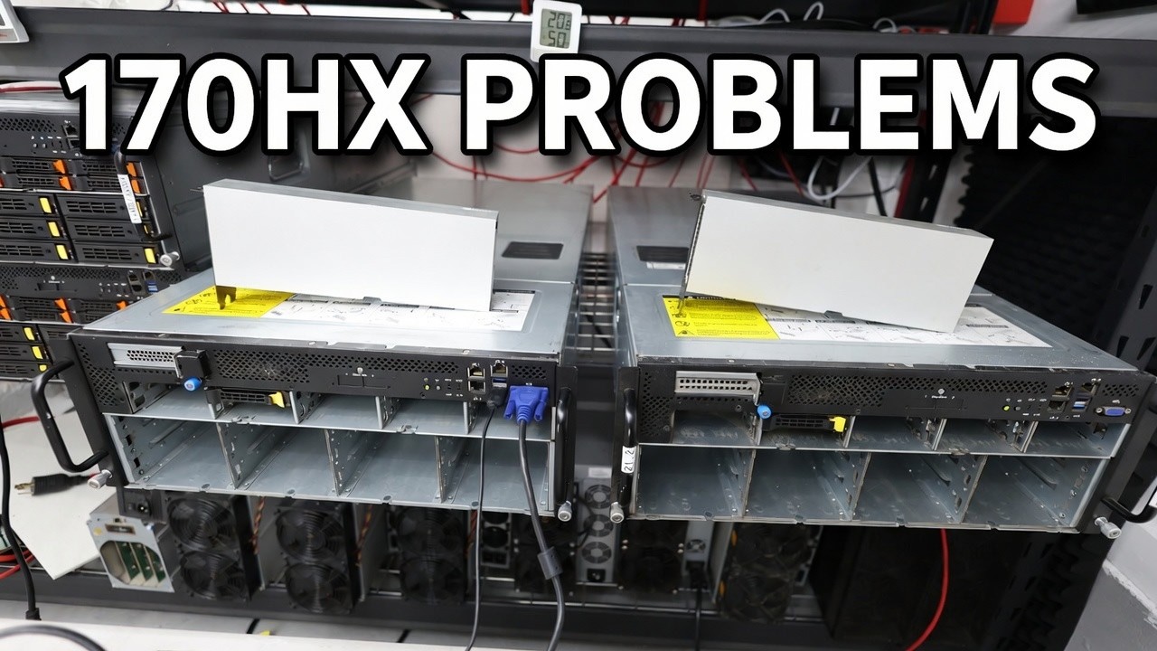 My 170HX GPU rental "Ai" rig is having a bit of an issue.