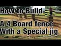 How to build a 4 Board horse fence  like a professional