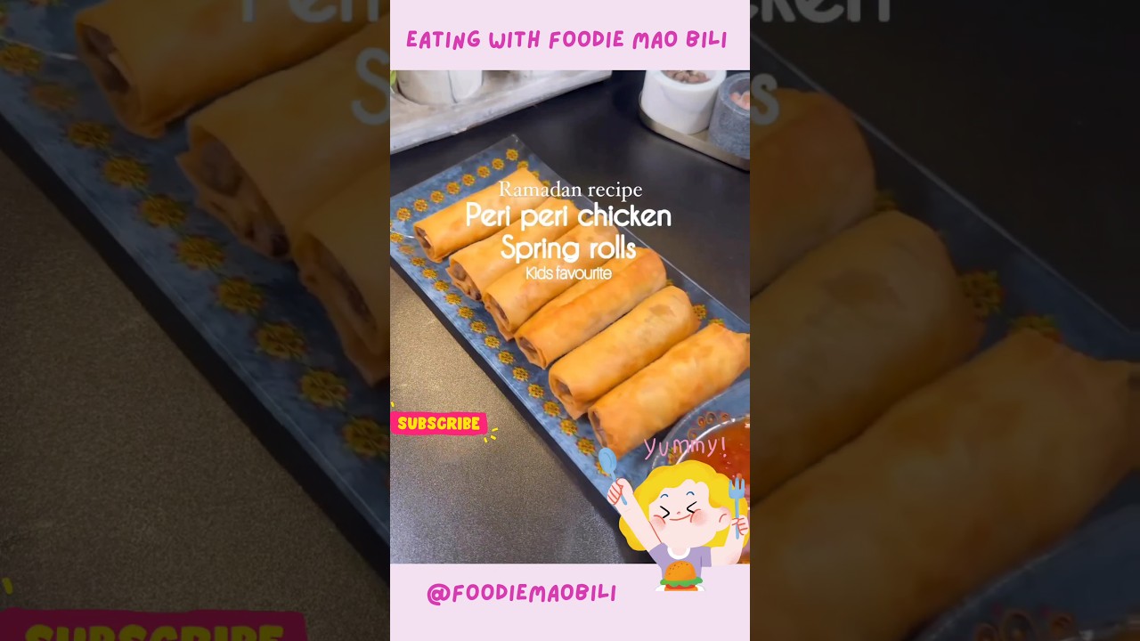 Peri Peri Chicken Spring Roll 😋 