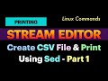 Create CSV File using cat, echo &amp; Redirection Operator Commands