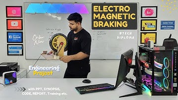 How to Make Electromagnetic Braking System Project | Best Mechanical Engineering Project