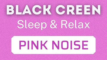 PINK NOISE FOR SLEEPING, Tinnitus Sound Therapy, 24h No Ads BLACK SCREEN