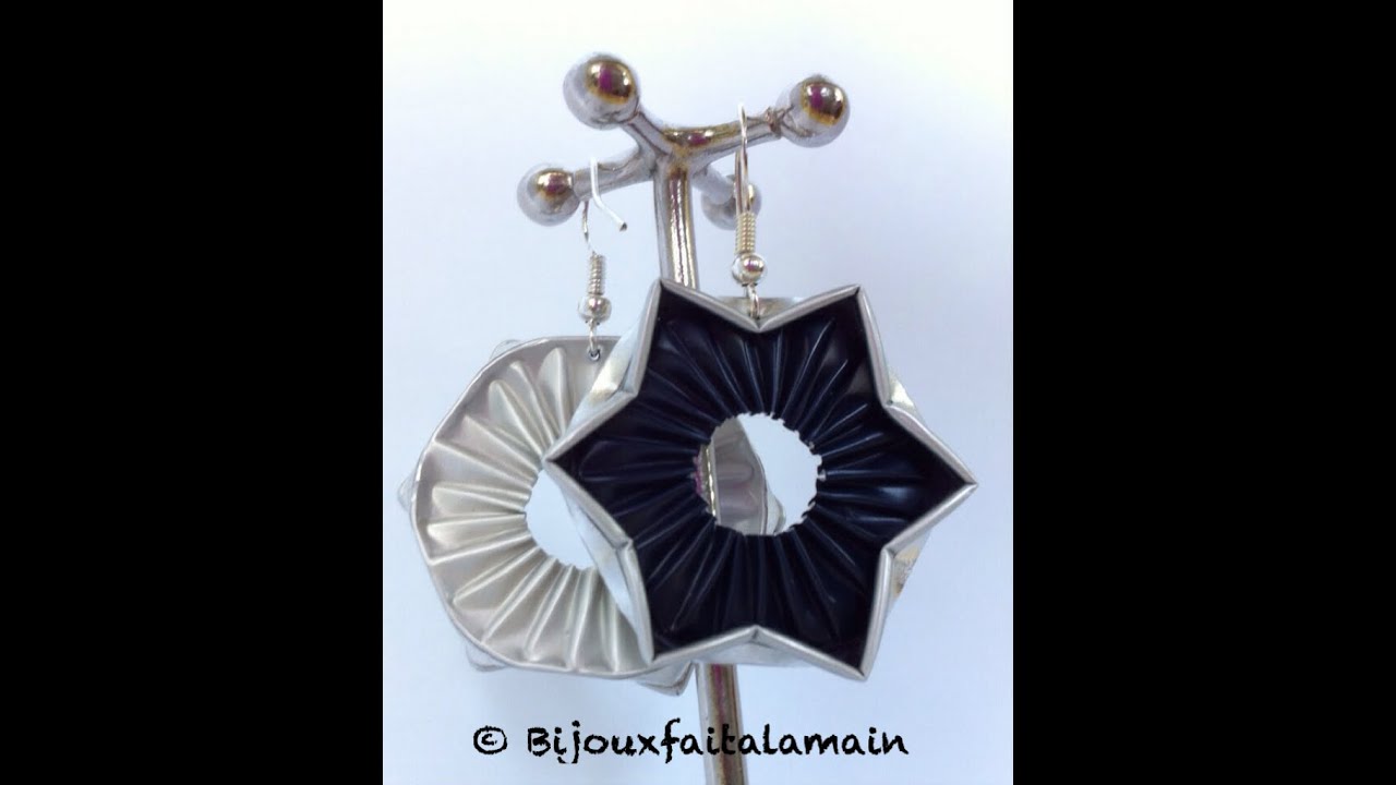 DIY coffee pod How to make star shaped earrings out of coffee capsules