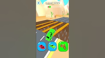 Shape shifting2 game level #3229   hyper casual game #shapeshifting  #gameplay #gaming #shortvideo