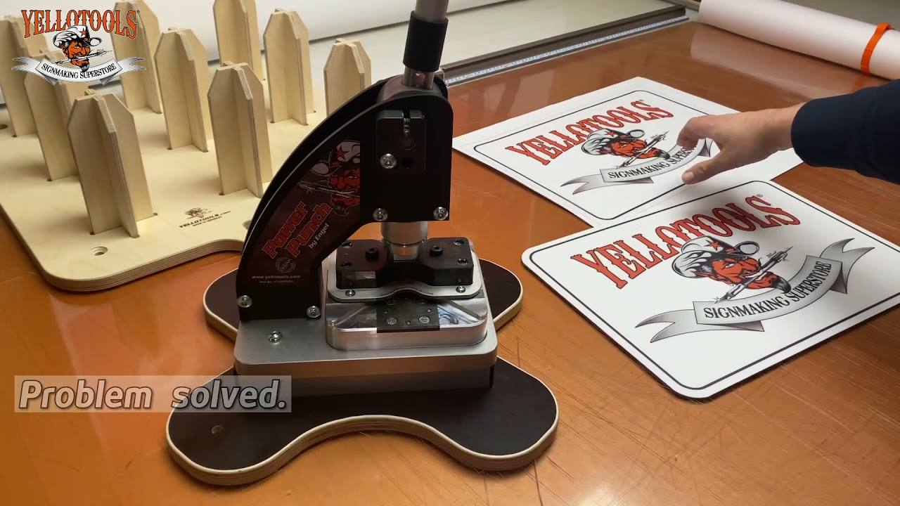 Yellotools PowerPunch - Lochstanze & Eckenrunder | Werbetechnik Werkzeug