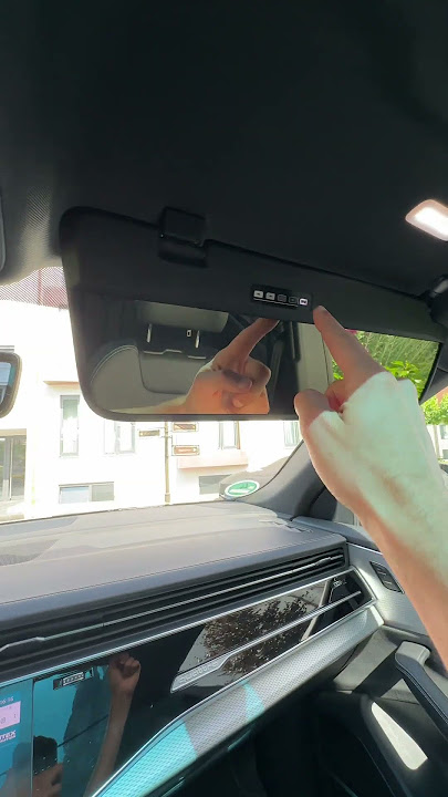 New sun visor innovation! Switching between full mirror mode and seeing-through!