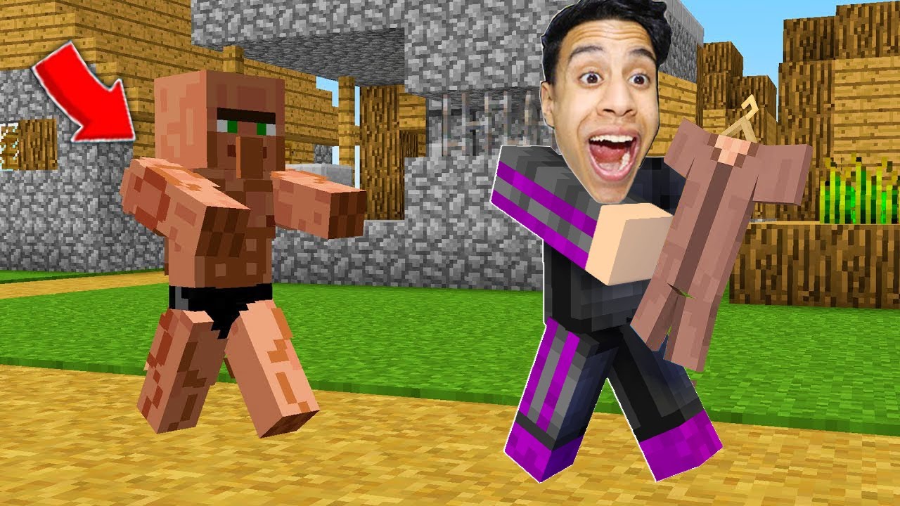 مقلب سرقت ملابس القروي النوب اقوي مقلب مضحك.. في ماين كرافت..! 🤣
