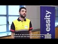 Essity manufacturing  60 secondes avec geoffrey conducteur de machines