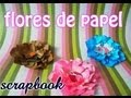 flor de papel Scrapbook