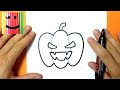 COMMENT DESSINER UNE CITROUILLE POUR HALLOWEEN - TUTO DESSIN