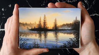 Tiny Painting Challenge  A Misty Landscape with Ryan O'Rourke