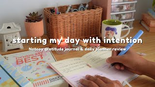 Starting my day with intention | Notcoy gratitude journal & daily planner