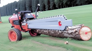 Log Splitter in Action | Powerful Wood Splitting Machine