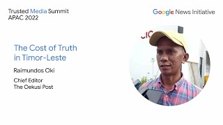 The Cost of Truth in Timor-Leste - Raimundos Oki