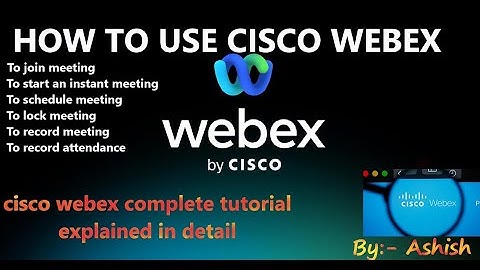 HOW TO USE CISCO WEBEX MEETINGS APP|Webex Meetings - Tutorial|#CiscoWebexMeeting #webex #CiscoWebex