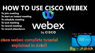 HOW TO USE CISCO WEBEX MEETINGS APP|Webex Meetings - Tutorial|#CiscoWebexMeeting #webex #CiscoWebex screenshot 3