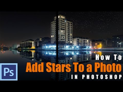 How to Add Stars in Photoshop - Example: Dublin Docks | Photoshop Tutorial (Brush Included)