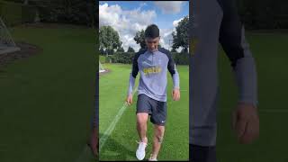 Alejo Veliz Showing Off His Moves In A Tottenham Shirt 