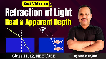 5. Refraction of Light | Real depth and Apparent Depth | Mirror Formula | Ray Optics | 12th Physics