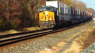 CSX Long Range Train Meet! Train Crosses Over Track 1 to 2! Fast Amtrak! Big Trash Train DPU + More!