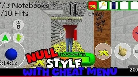 Null style with cheat menu (Baldi basic ultra decompile)