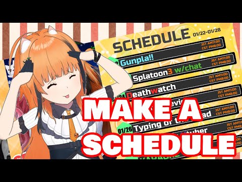 【CHAT】make a schedule!!