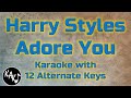 Harry Styles - Adore You Karaoke Instrumental Original Lower Higher Female Key