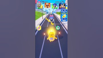 Talking Tom Run 🆚 Taking Tom Hero 🆚 Sonic Dash 🆚 Minions Rush Gameplay - Who Is Best?🤔#shorts