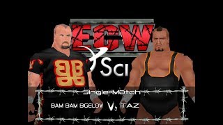 ECW Barely Legal Matches - Bam Bam Bigelow vs Taz