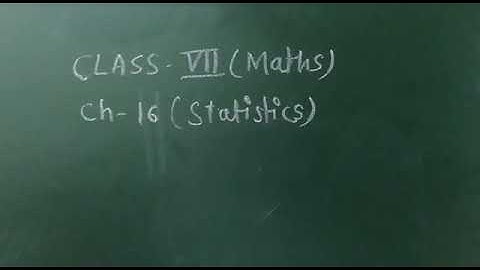 DAV Nahan class Vl maths ch 16 statistics part 1