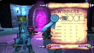 Hack slash and backstab- yelling and stuff