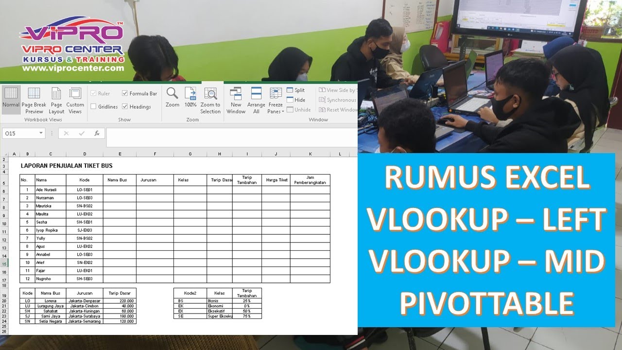 Vlookup Mid RUMUS EXCEL GABUNGAN VLOOKUP LEFT MID - PIVOTTABLE - YouTube