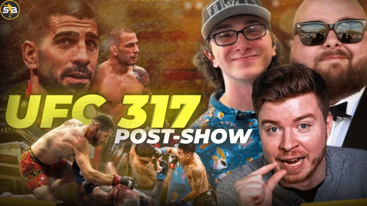 TOPURIA SLEEPS OLIVEIRA AND GETS FACE TO FACE WITH PADDY THE BADDY - LIVE UFC 317 POST SHOW