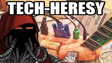 cursed computer images over "Children of the Omnissiah"