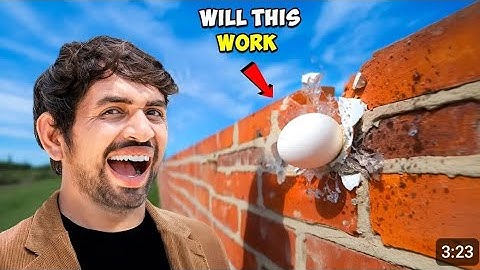 Testing Start - क्या एक अंडा ईंट को तोड़ सकता है ?...Egg Vs Brick | Day 1