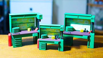 3D Printing Rust Work Bench Level 3 Figure ASMR