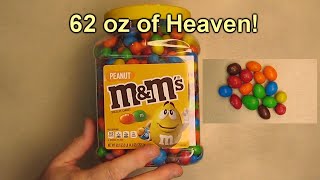 Huge Size M&Ms Candies, Peanut Chocolate, 62 Ounce Jar Review
