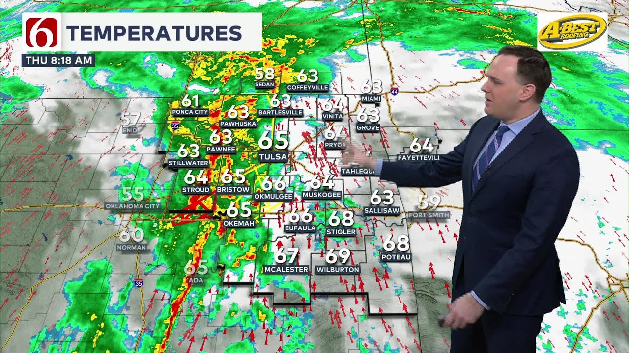 News On 6 Meteorologists Track Severe Weather in Oklahoma 1/8/2026 ...