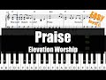 🎹Elevation Worship - Praise (Key of C) | Sheet   Lyrics   Chords Piano Easy Tutorial🎹