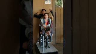 Funny mechanical horse ride!!