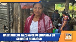 Habitante de la zona cero organiza un servicio religioso