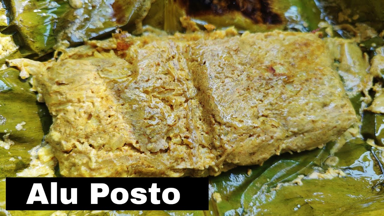 Village Style Alu Posto Recipe in Bengali | Potatoes with Poppy seeds ...
