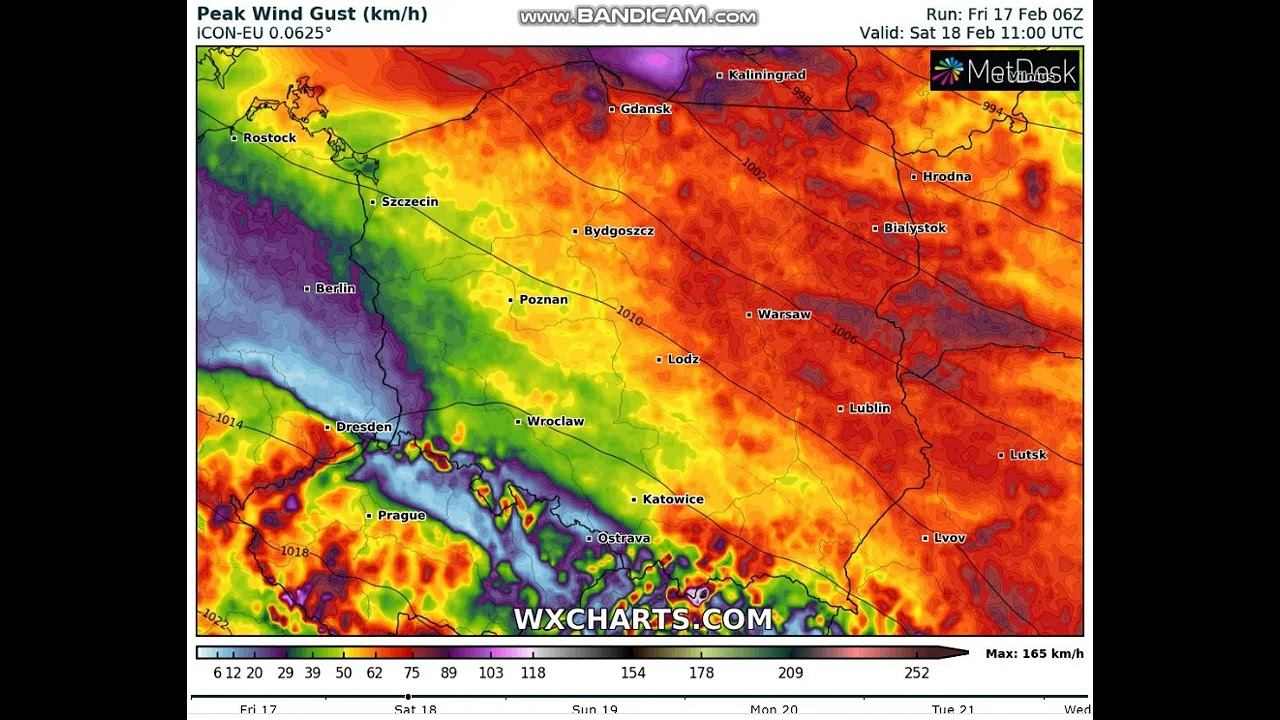 Wichura nad Polską. Najnowsze prognozy