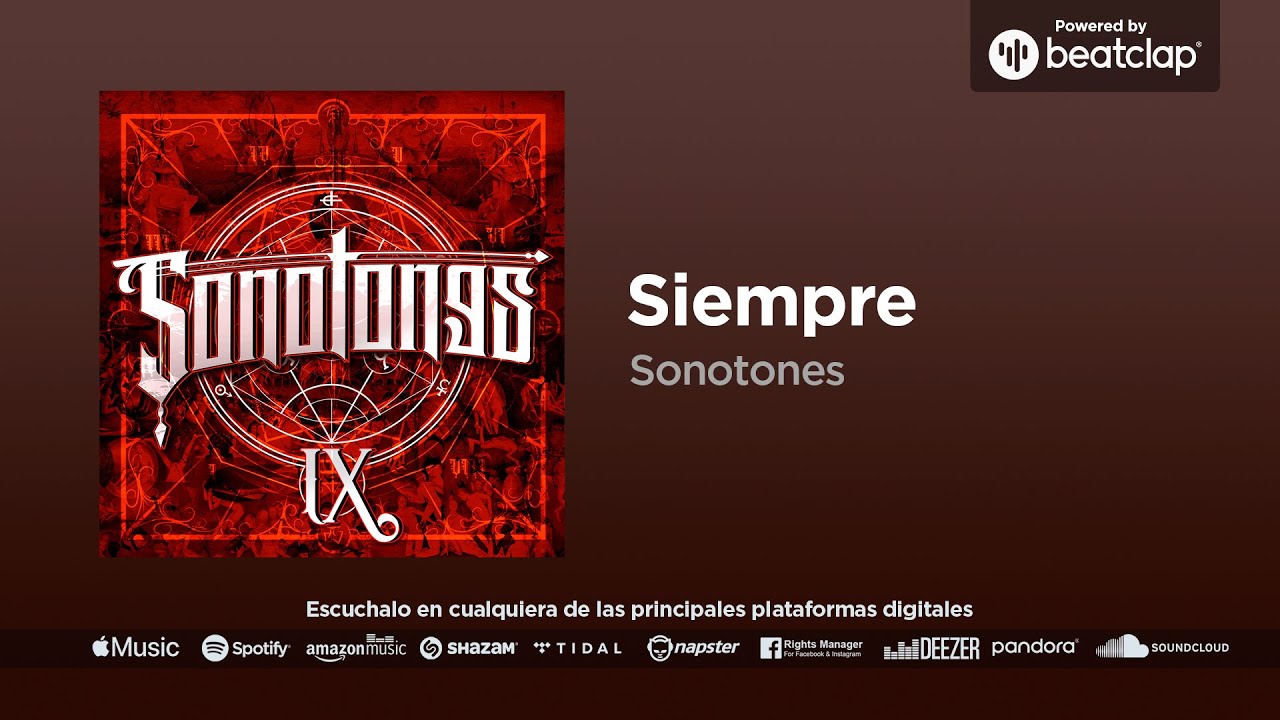 Watch Sonotones - Siempre on YouTube Watch Sonotones - Siempre on YouTube