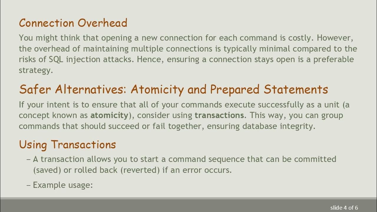Understanding the Risks of Running Multiple SQL Commands in a Single ...