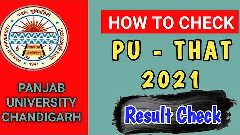 PUTHAT result out now 2021|how to check PUTHAT Panjab University Chandigarh result 2021|puchd| pu-14