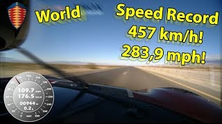 Рекорд скорости в 457 км\час (!!!) [ Speed record - 457 km\h ]