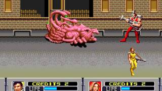 Alien Storm Sega Genesis 2 player Netplay 60fps