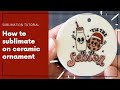 How to Sublimate on Ceramic Ornaments (both sides at the same time) using a Heat Press or Easy Press