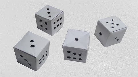 How to make a origami paper dice | Easy to create paper dice